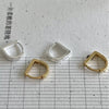 Wholesale 925 Sterling Silver Letter Shaped Electroplated Minimalist Earrings