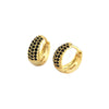 Wholesale 925 Sterling Silver Light Luxury Geometric Earrings With Micro Inset U Type Ear Buckle And Electroplating