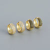 Wholesale 925 Sterling Silver Light Luxury Geometric Earrings With Micro Inset U Type Ear Buckle And Electroplating