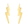 Wholesale Sterling Silver Lightning Rhombus Letter Number Text Electroplated Earrings
