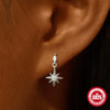 Wholesale Sterling Silver Love Crown Geometric Cartilage Thread Puncture Earrings Unisex With Environmental Protection Electroplating