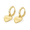 Wholesale 925 Sterling Silver Love Ear Buckle Earrings With Flower Pattern For Women Light Luxury Style