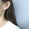 Wholesale 925 Sterling Silver Love Ear Buckle Earrings With Flower Pattern For Women Light Luxury Style
