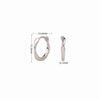 Wholesale 925 Sterling Silver M?bius Twist Wave Earrings Electroplated For Women