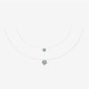 Wholesale 925 Sterling Silver Mermaid Tear Pendant Necklace With Invisible Fish Line For Women Electroplated In Platinum Or 18K Gold