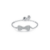 Wholesale 925 Sterling Silver Micro Bow Ring Lovely Style Adjustable For Women