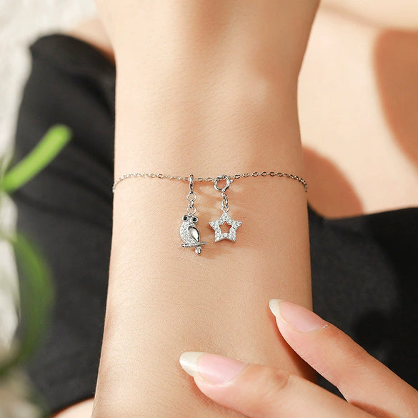 Wholesale 925 Sterling Silver Microinlaid Bird Pendant Jewelry Fashion And Exquisite With Animal Pattern