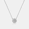 Wholesale 925 Sterling Silver Microinlaid Pearshaped Clavicle Necklace With Cross Chain For Women Geometric Design Platinum Or 18K Gold Electroplated