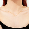 Wholesale 925 Sterling Silver Microinlaid Pearshaped Clavicle Necklace With Cross Chain For Women Geometric Design Platinum Or 18K Gold Electroplated