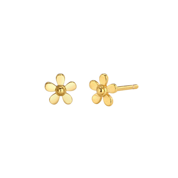 Wholesale 925 Sterling Silver Mini Flower Earrings Electroplated Sweet Style For Women