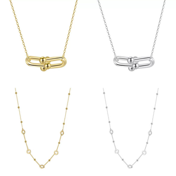 Wholesale 925 Sterling Silver Minimalist Geometric Jewelry With Electroplating For Women