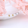 Wholesale Sterling Silver 925 Minimalist Rhombus Inlaid Zircon Tassel Ear Needle Earrings For Women