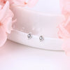 Wholesale Sterling Silver 925 Minimalist Rhombus Inlaid Zircon Tassel Ear Needle Earrings For Women