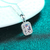 Wholesale 925 Sterling Silver Moissanite Clavicle Necklace With Geometric Pattern And Cross Chain Pt950 Gold Plated