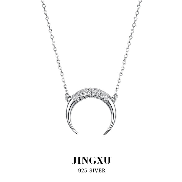 Wholesale 925 Sterling Silver Moonshaped Clavicle Chain For Women Seiko Ins Style Highend Sweater Chain
