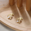 Wholesale 925 Sterling Silver Natural Baroque Pearl Simple Electroplated Women's Earrings