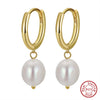 Wholesale 925 Sterling Silver Natural Simple Geometric Earrings With Electroplating Treatment
