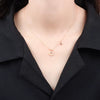 Wholesale Sterling Silver Necklace With Star Moon Design And Electroplating Process For Female