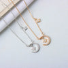 Wholesale Sterling Silver Necklace With Star Moon Design And Electroplating Process For Female