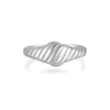 Wholesale 925 Sterling Silver Opening Adjustable Ring For Women With Geometric Design And Electroplating Treatment