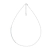 Wholesale 925 Sterling Silver Paper Clip Chain Geometric Style Unisex Necklace