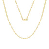 Wholesale 925 Sterling Silver Paper Clip Chain Geometric Style Unisex Necklace