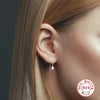 Wholesale Sterling Silver Pearl Earrings For Women With Geometric Design