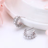 Wholesale Sterling Silver 925 Pearl Earrings With Geometric Ushape Design For Women