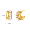 Wholesale Sterling Silver 925 Pearl Earrings With Geometric Ushape Design For Women