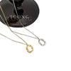 Wholesale 925 Sterling Silver Plated Electroplated Geometric Oval Donut Collarbone Chain Necklace For Women