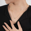 Wholesale 925 Sterling Silver Retro Geometric Devil's Eye Necklace For Women
