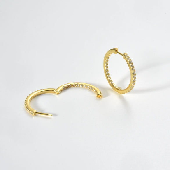 Wholesale 925 Sterling Silver Retro High End Fashion Women's Earrings With Geometric Design And Electroplating Treatment