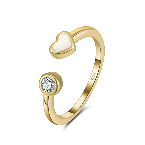 Wholesale 925 Sterling Silver Ring Geometric Dripping Oil Design Cute Style For Women