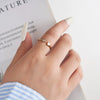Wholesale 925 Sterling Silver Ring Geometric Dripping Oil Design Cute Style For Women