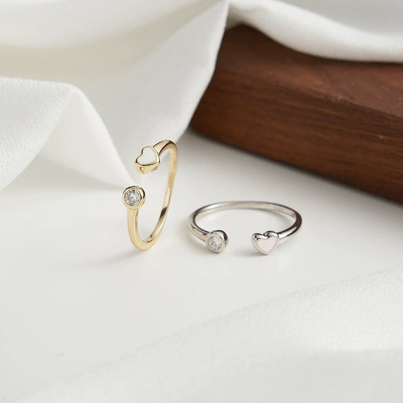Wholesale 925 Sterling Silver Ring Geometric Dripping Oil Design Cute Style For Women