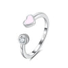 Wholesale 925 Sterling Silver Ring Geometric Dripping Oil Design Cute Style For Women