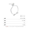Wholesale Sterling Silver 925 Ring Geometric Pattern Irregular Candy Color Seiko Design Light Luxury Women's Ring