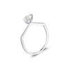 Wholesale Sterling Silver 925 Ring Geometric Pattern Irregular Candy Color Seiko Design Light Luxury Women's Ring