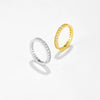 Wholesale Sterling Silver Ring With Full Diamond And Geometric Design Simple And All Match Unisex