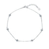 Wholesale 925 Sterling Silver Round Zirconium Earrings And Bracelet With Cross Crown Roman Numerals Pattern Simple Niche Design Tassel Jewelry Electroplated For Women