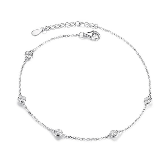 Wholesale 925 Sterling Silver Round Zirconium Earrings And Bracelet With Cross Crown Roman Numerals Pattern Simple Niche Design Tassel Jewelry Electroplated For Women