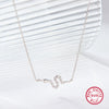 Wholesale 925 Sterling Silver Snakeshaped Animal Pattern Electroplated Women's Necklace