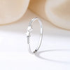 Wholesale 925 Sterling Silver Star Pattern Women's Small Fresh Style Electroplated Ring