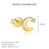 Wholesale 925 Sterling Silver Star Shape Microinlaid Zircon Earrings For Women With Minimalist Design