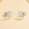 Wholesale 925 Sterling Silver Star Zircon Inlay Women's Fashion Earrings