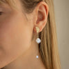 Wholesale 925 Sterling Silver Tassel And Freshwater Pearl Women's Earrings Simple Natural Style