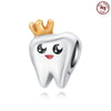 Wholesale Sterling Silver 925 Teeth Pendant With Dripping Oil Treatment And Original Design