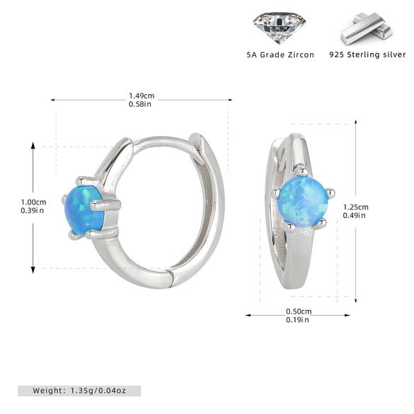 Wholesale 925 Sterling Silver Ushape Inlaid Earring For Women With Electroplating