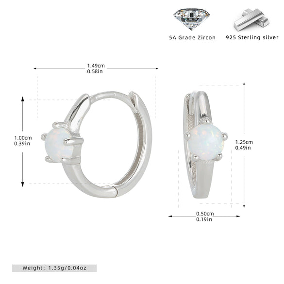 Wholesale 925 Sterling Silver Ushape Inlaid Earring For Women With Electroplating