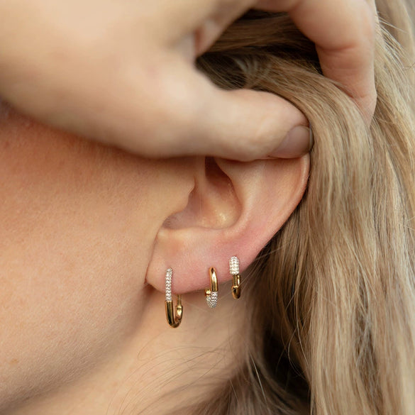 Wholesale 925 Sterling Silver Ushaped Electroplated Earring For Unisex